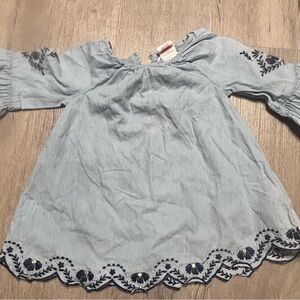Artisan NY Sky Blue‎ Embroidered Dress